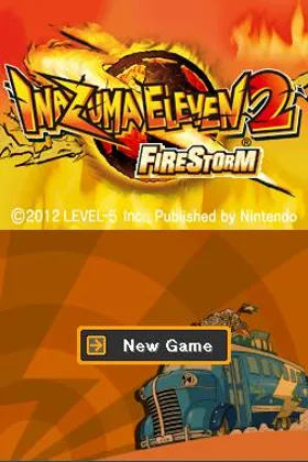 Inazuma Eleven 2 - Kyoui no Shinryakusha - Fire (Japan) (Rev 1) screen shot title